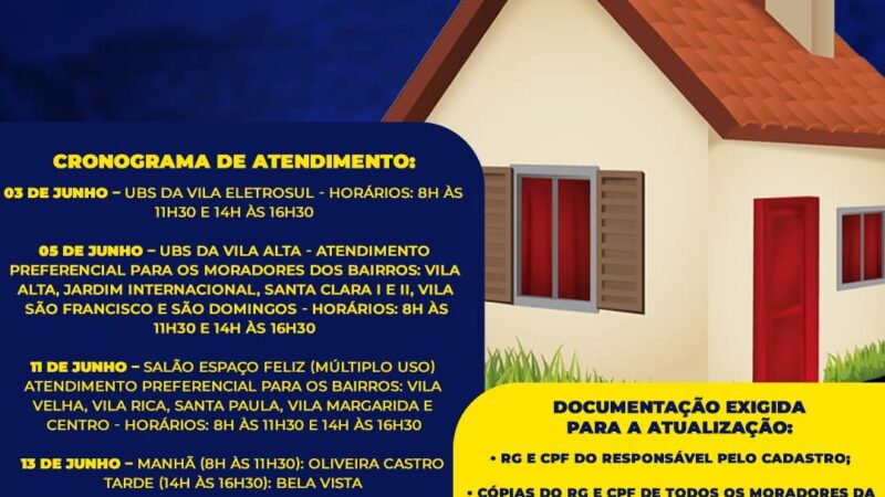 Guaíra realiza campanha itinerante para atualização do Cadastro Habitacional Municipal