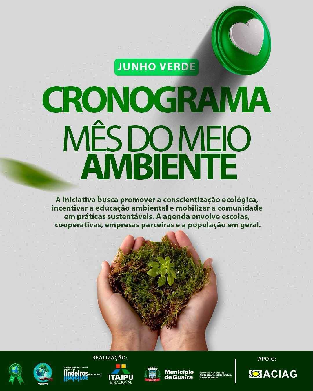 Guaíra divulga Mês do Meio Ambiente com ações de educação e conscientização ecológica