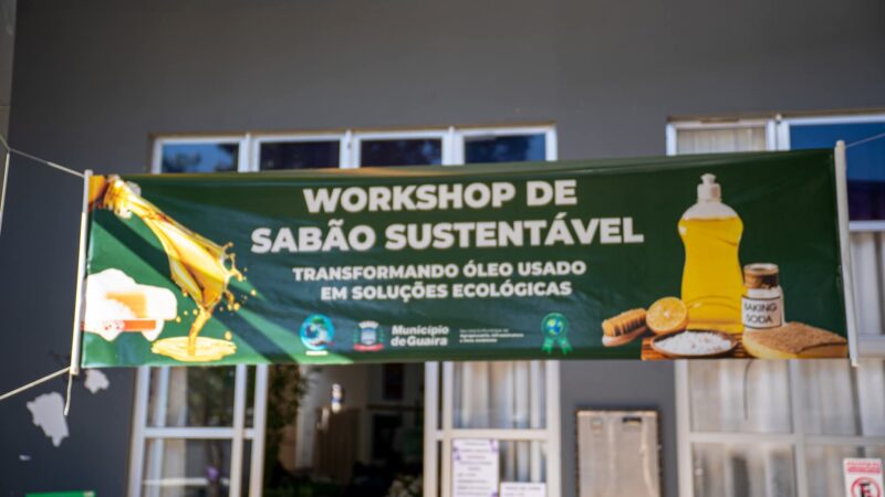 1º Workshop de Sabão Sustentável, é realizado em Guaíra