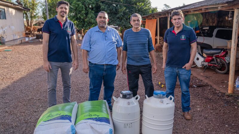 Município de Guaíra fortalece a cadeia leiteira com novo repasse de sementes e insumos para produtores locais