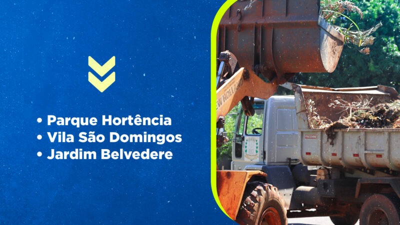 Município de Guaíra divulga próximos bairros que receberão a coleta de entulhos entre os dias 23 e 26 de junho