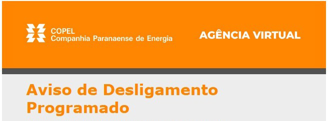 COPEL agenda desligamento programado para melhorias na rede elétrica no Município de Guaíra