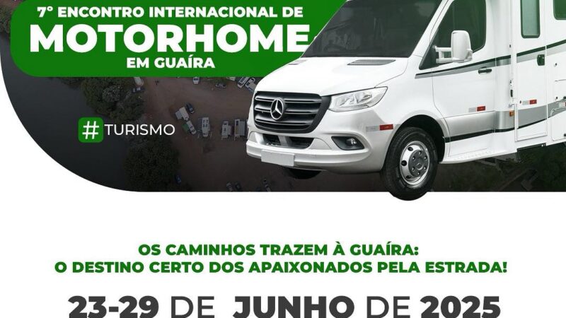 Vem aí o 7º Encontro Internacional de Motorhomes em Guaíra