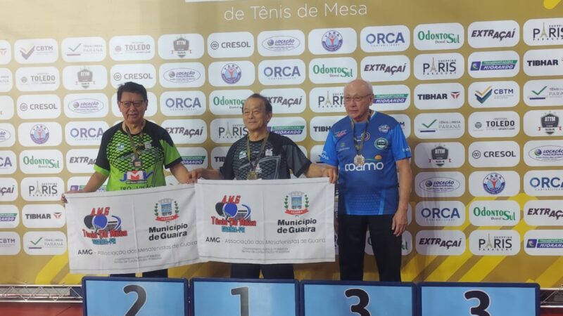 Guaíra conquista 5º lugar geral na Copa Brasil de Tênis de Mesa
