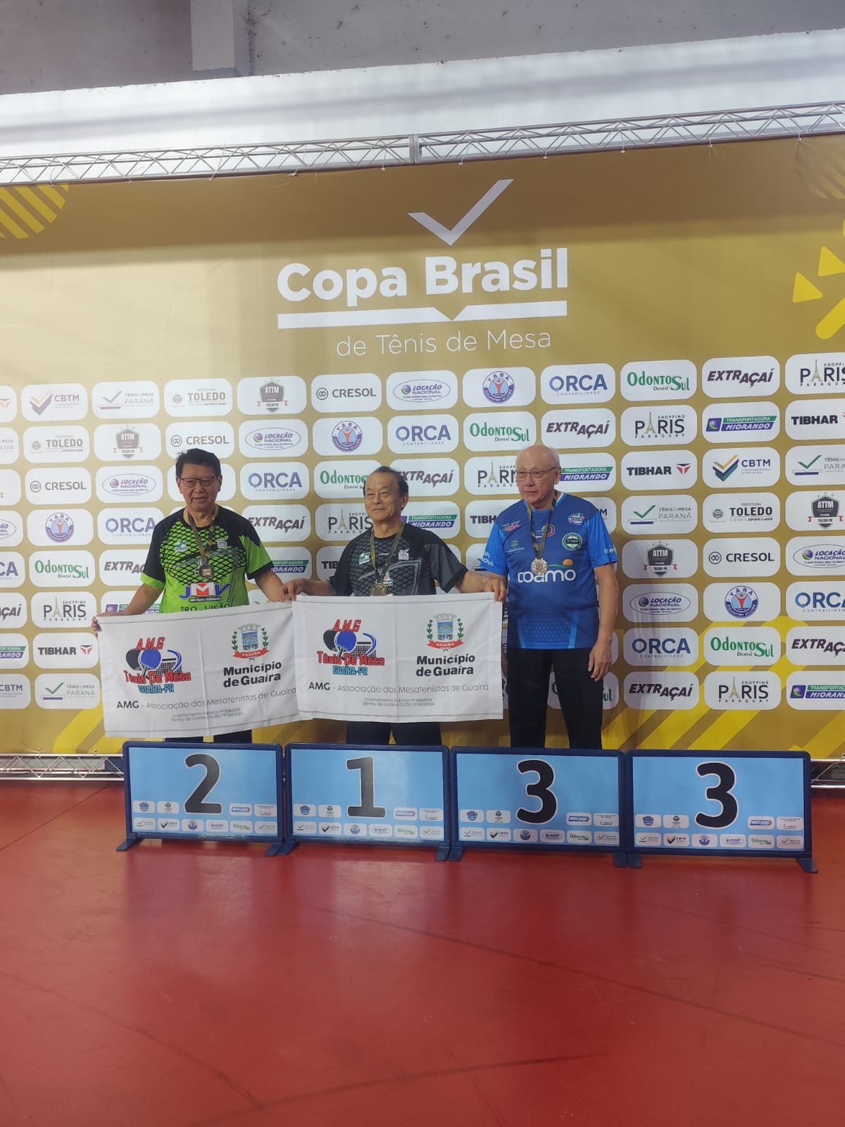 Guaíra conquista 5º lugar geral na Copa Brasil de Tênis de Mesa
