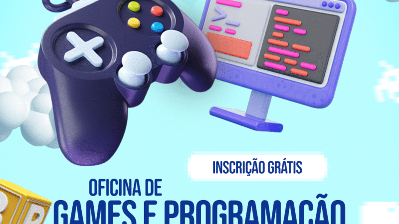Inscreva-se na oficina de games e programação!