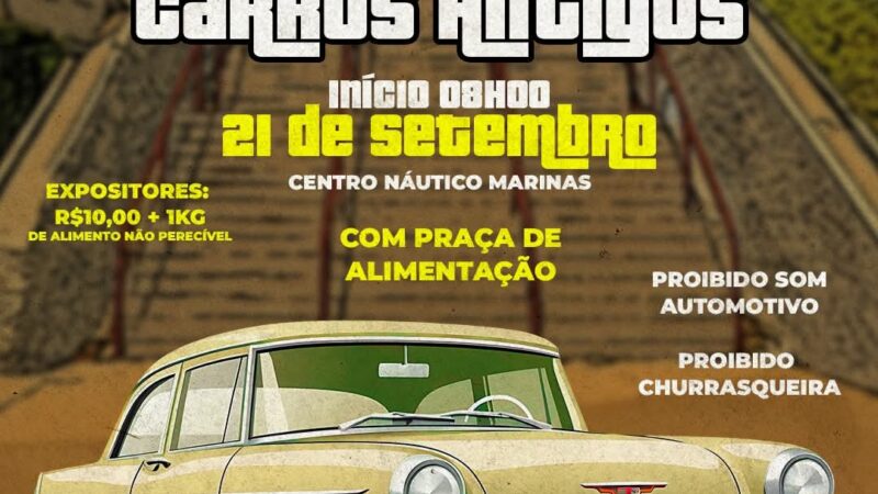 Município convida toda população para o 1º Encontro de Carros Antigos