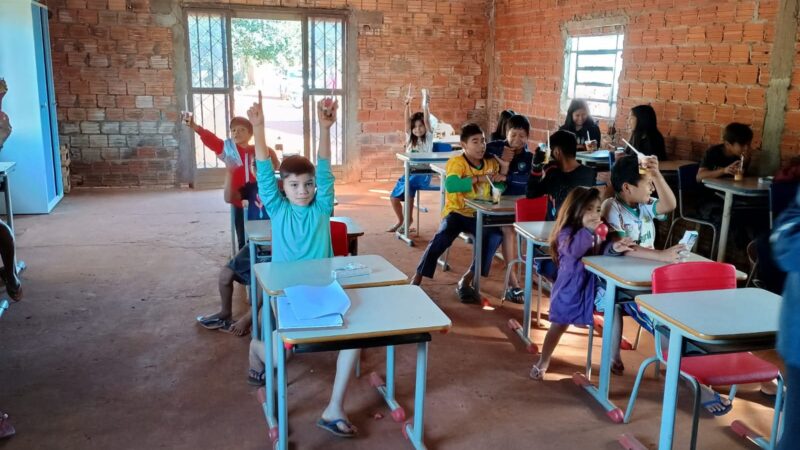 Município de Guaíra promove atividade educativa sobre alimentação saudável e saúde bucal na Comunidade Tekoá Porã