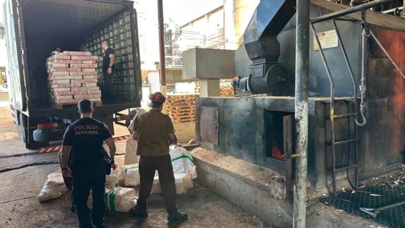 PF em Guaíra, promove a destruição de aproximadamente 9 toneladas de drogas na 9ª ação de incineração do ano de 2025