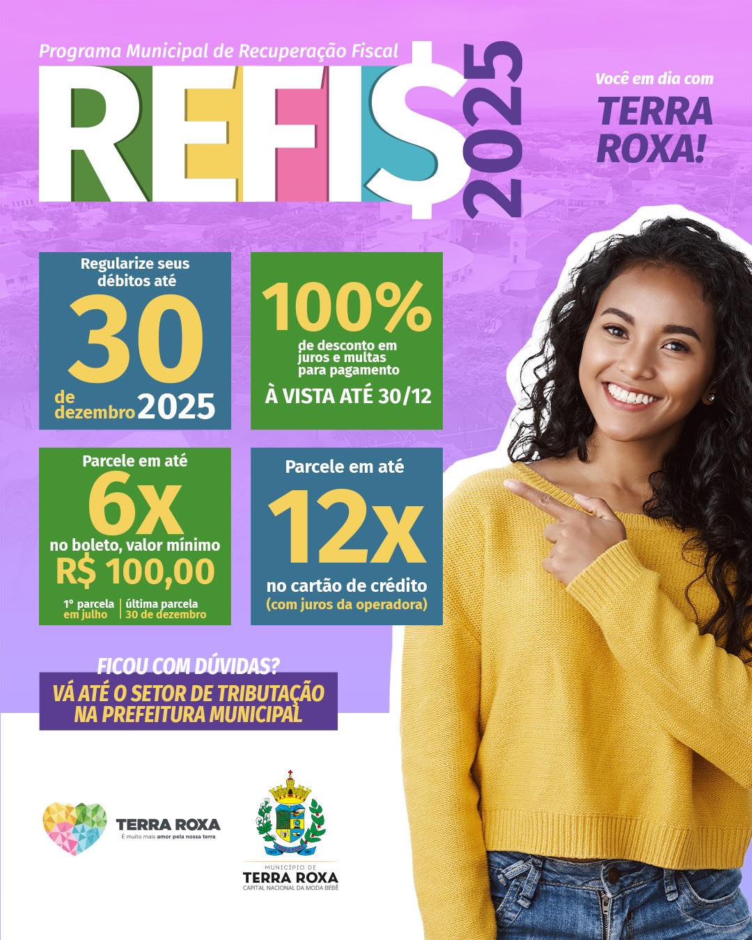 REFIS 2025: Terra Roxa oferece condições especiais para regularização de débitos