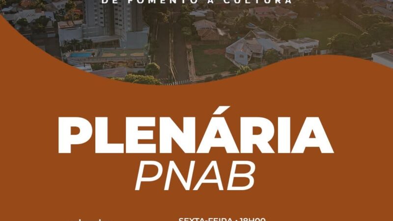 O Município realiza plenária sobre aplicação dos recursos da Política Nacional Aldir Blanc