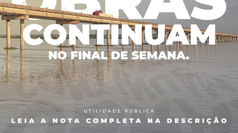 Nota Oficial PRF: OBRAS NA BR-163, em Guaíra (PR)