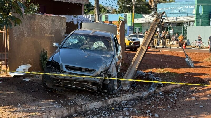 Mulher morre em violento acidente em Guaíra