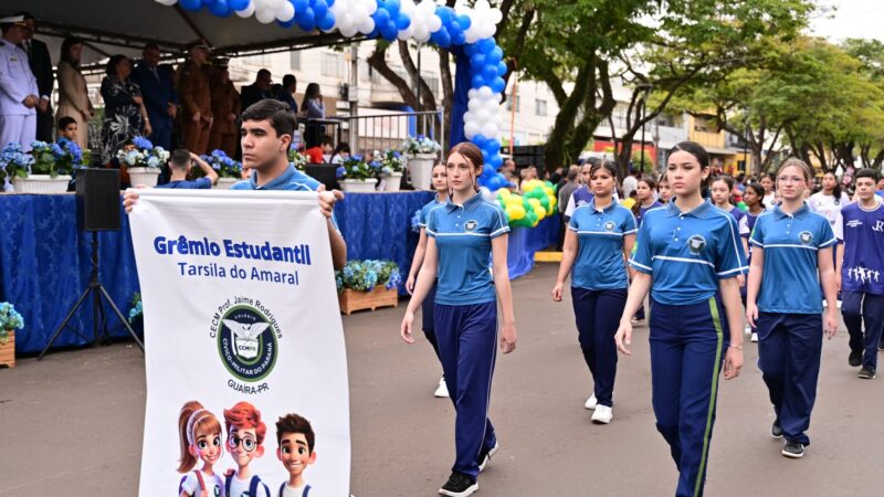 Desfile Cívico-Militar de 7 de Setembro emociona e reúne milhares de pessoas em Guaíra