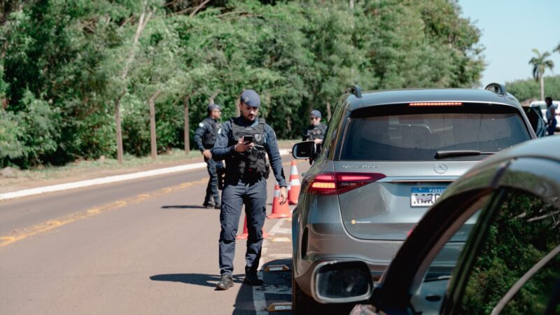 Blitz da Guarda Municipal reforça fiscalização de veículos estrangeiros na Ponte Ayrton Senna