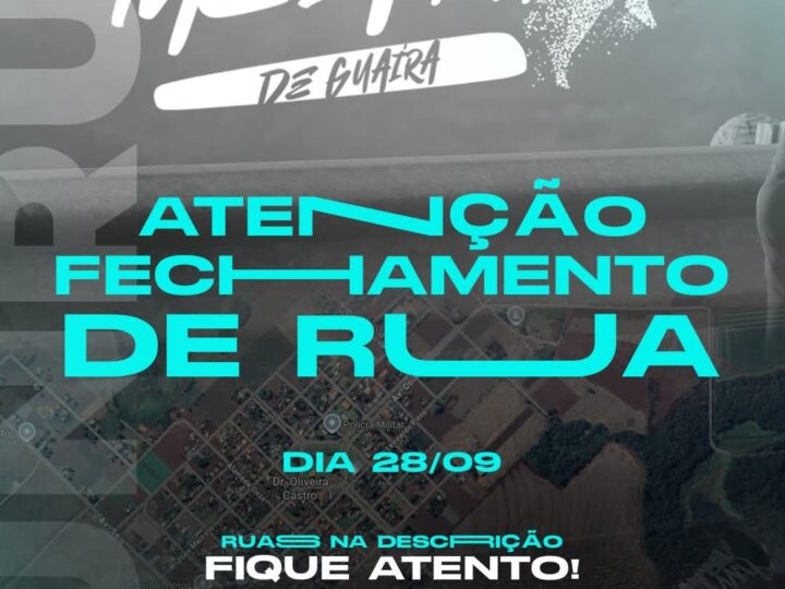 Município de Guaíra informa alterações no trânsito para a 3ª Meia Maratona