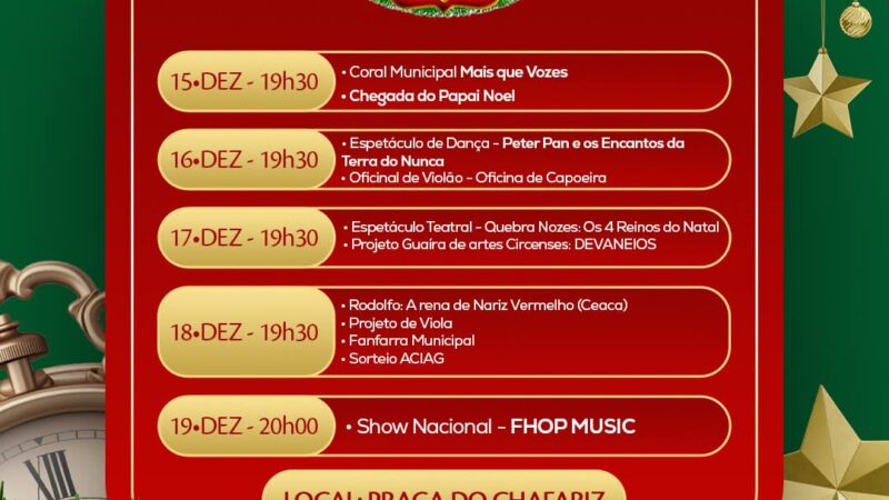 Guaíra anuncia o Natal da Integração 2025