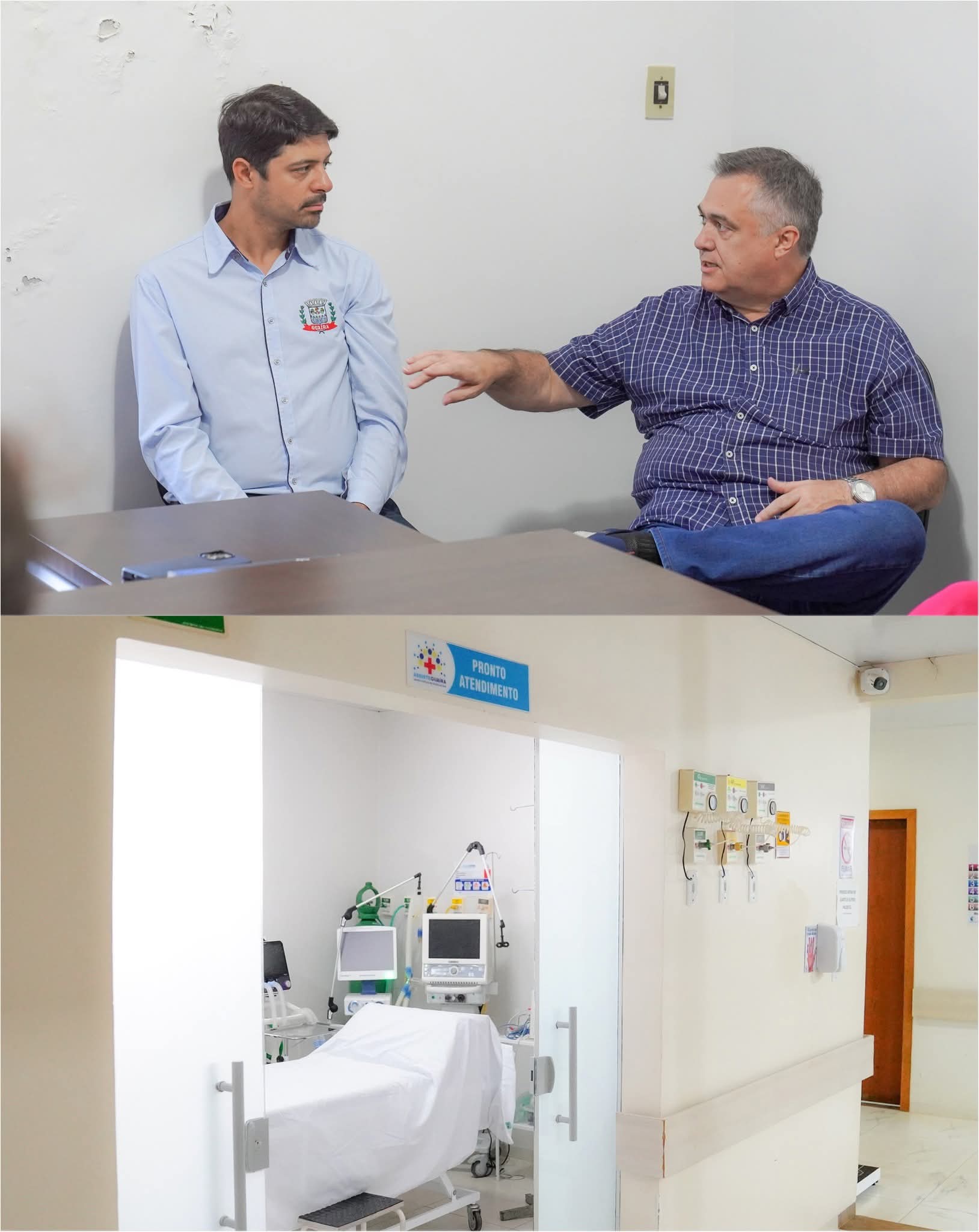 O secretário de Estado da Saúde do Paraná, Beto Preto, deputado federal licenciado, cumpre agenda em Guaíra na manhã desta quinta-feira