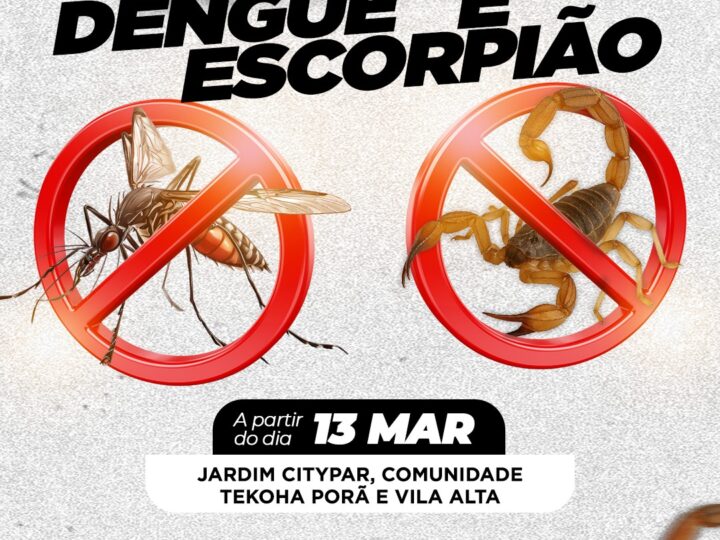 Arrastão de limpeza chega ao Jardim Citypar, Comunidade Tekoha Porã e Vila Alta nesta sexta-feira