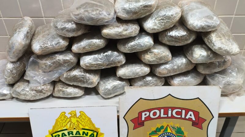POLÍCIA FEDERAL e BPFRON realizam apreensão de drogas em ônibus interestadual