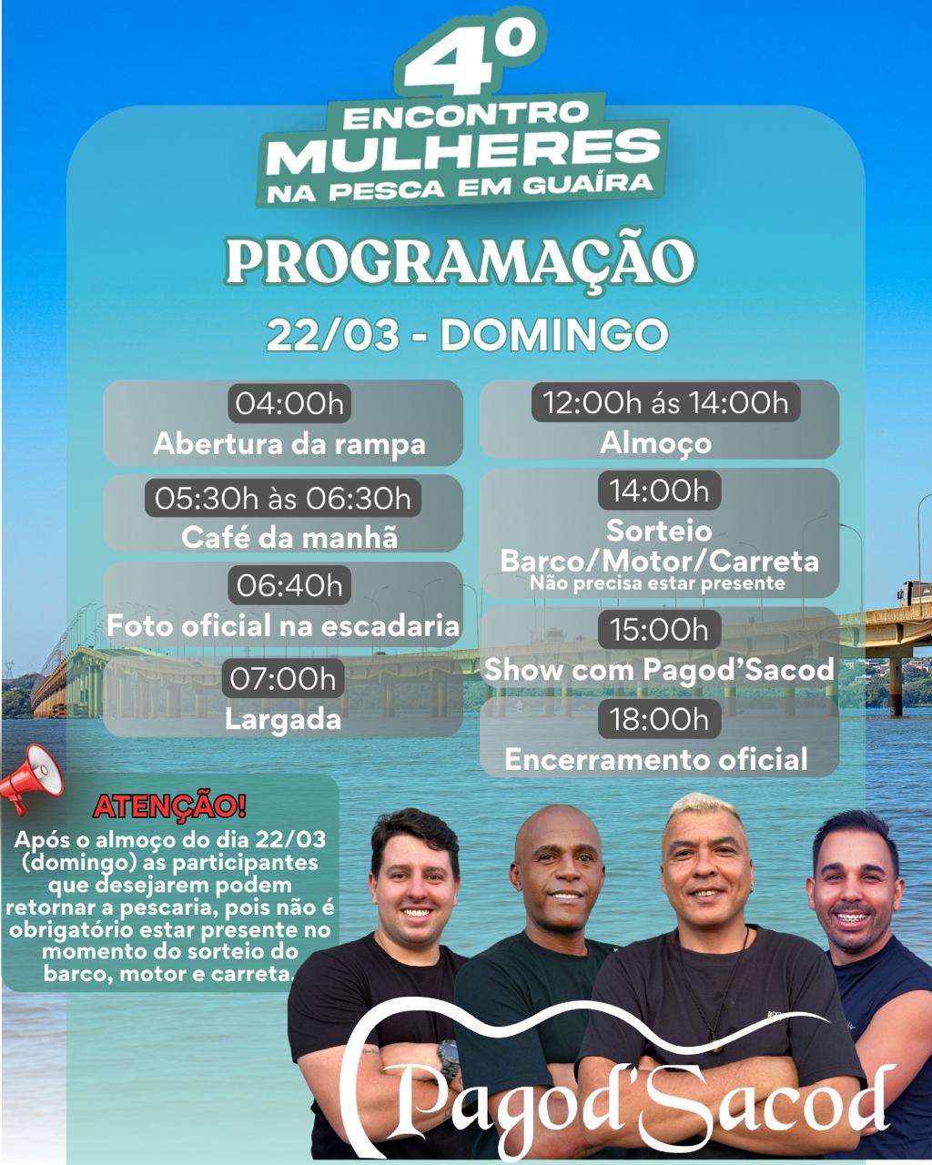 Guaíra recebe 4º Encontro Mulheres na Pesca com participação de 300 mulheres de 56 cidades