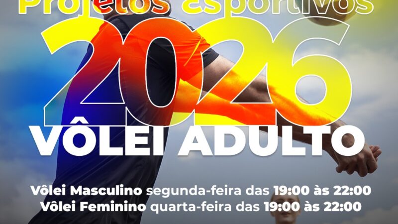 Guaíra abre inscrições para aulas de vôlei adulto masculino e feminino