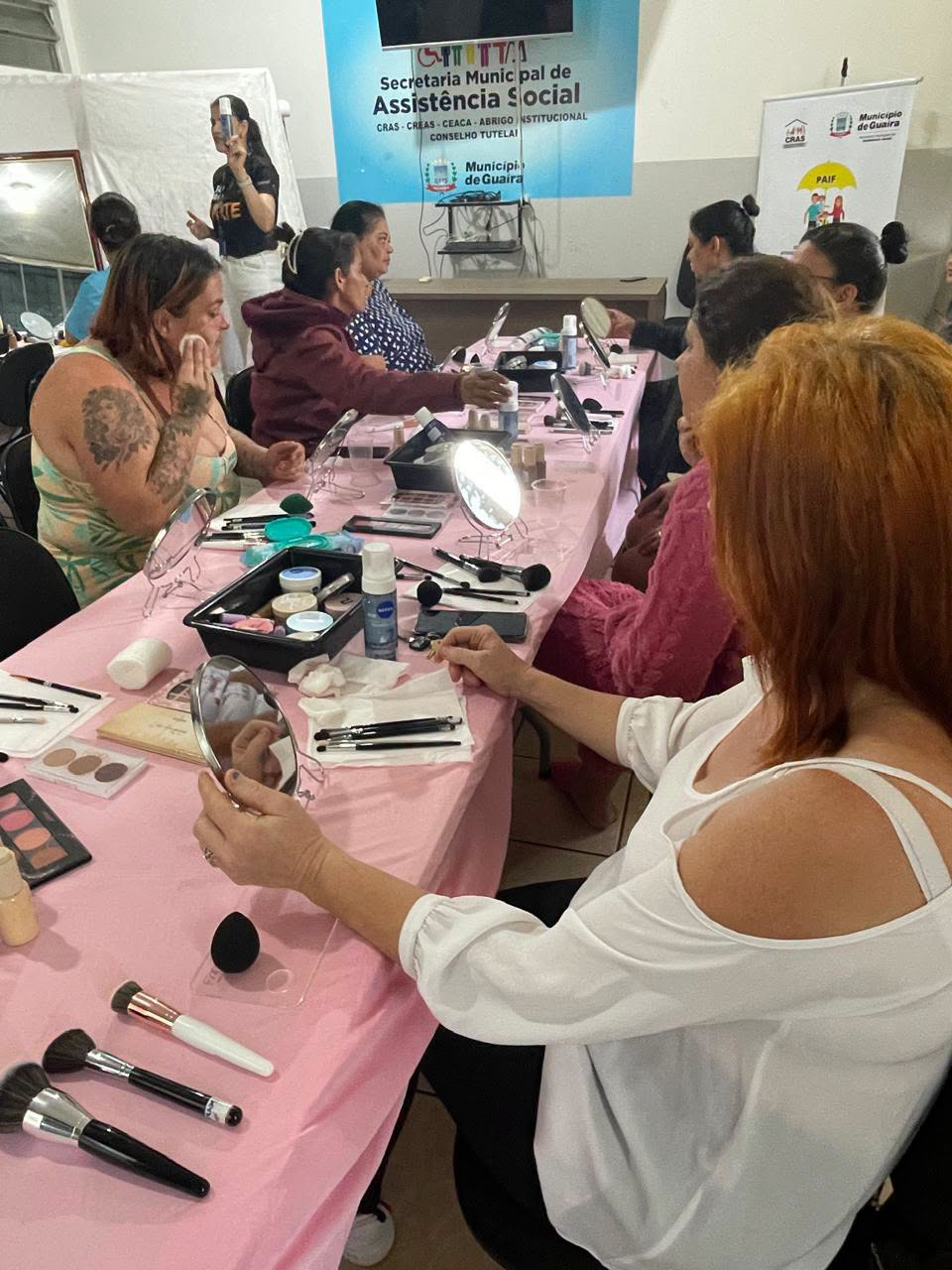 CRAS realizou workshop de beleza e autoestima para mulheres acompanhadas pelo PAIF